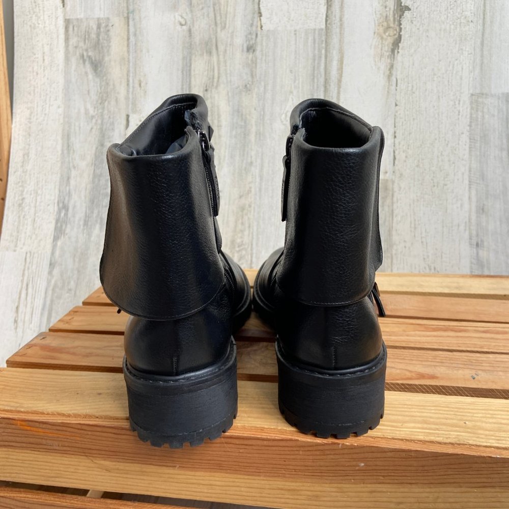 SALE! SCHUTZ Women's Size 9.5 Studded Leather Boots Side Zipper Entry EU Size 41 - Picture 4 of 11